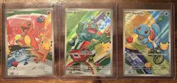 Pokemon TCG First Partner Illustration Collection Series 1 Kanto GEN 1 Starters - Image 1