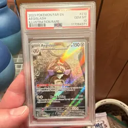 PSA 10 Aegislash SV04 Paradox Rift 210/182 Illustration Rare Holo EN 2023 - Image 1