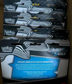 4 x Pokemon TCG Scarlet & Violet Black Bolt Tech Sticker Collection REUNICLUS - Image 2