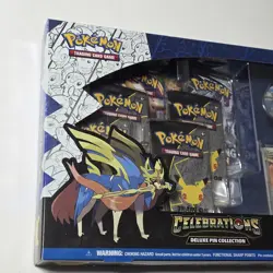 Pokemon TCG 25th Celebrations Deluxe Pin Collection Zacian LV. X Sealed - Image 2