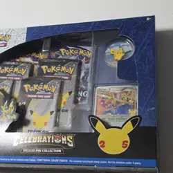 Pokemon TCG 25th Celebrations Deluxe Pin Collection Zacian LV. X Sealed - Image 3