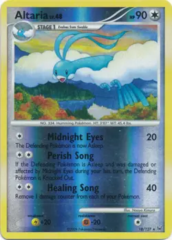 1x Altaria - 18/127 - Rare - Reverse Holo Moderately Played Pokemon Platinum - Image 1