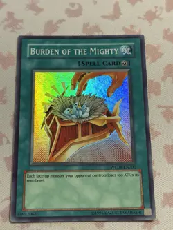 Yu-Gi-Oh! Burden of the Mighty Super Rare (WC08-EN002) Unl. Ed MP - Image 1