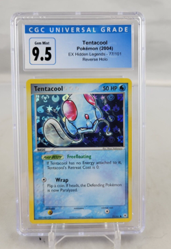 2004 Pokemon EX Hidden Legends Tentacool 77/101 Reverse Holo CGC 9.5 - Image 1