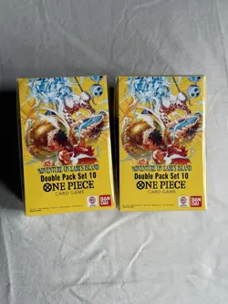 (LOT OF 2) One Piece Adventure On Kami's Island Double Pack Box Set 10 OP-15 - Image 1