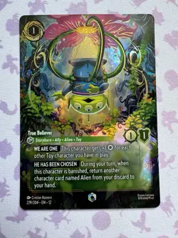 Disney Lorcana Wilds Unknown - Alien True Believer 229/204 Enchanted - Image 1