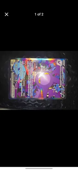 Pokemon TCG Team Rockets Crobat EX Sir 234/182 Destined Rivals NM Card - Image 1