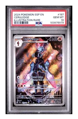 PSA 10 Ceruledge 197/191 Illustration Rare Surging Sparks Pokemon Card GEM MT - Image 1