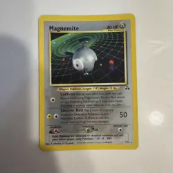 Magnemite 7/75 Pokemon TCG Neo Discovery Holo Foil Rare Card Lightly Played LP - Image 1