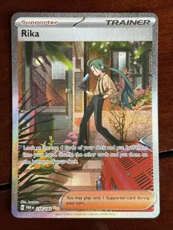 Pokemon Paradox Rift Rika 258/182 Special Illustration Rare - Image 1