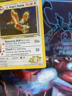 Pokemon TCG Lt. Surge's Fearow Holo Rare Gym Heroes Near Mint 7/132 - Image 4