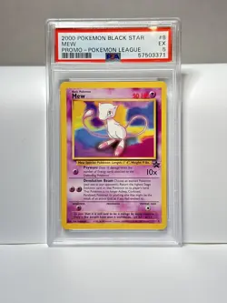 Pokemon League Black Star Mew Promo 2000 PSA 5 EXCELLLENT #8 Vintage WOTC Graded - Image 1