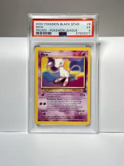 Pokemon League Black Star Mew Promo 2000 PSA 5 EXCELLLENT #8 Vintage WOTC Graded - Image 2