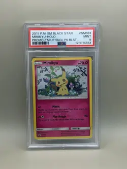 2019 Pokemon SM Black Star Promo Mimikyu Promo PSA 9 #SM163 - Image 1