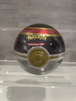 Pokemon TCG Luxury PokeBall Tin D21 Ball Poke Ball Sealed Rare 3 Booster Packs - Image 1