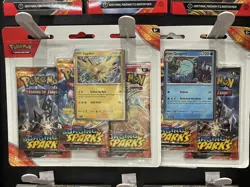 TCG Pokemon Scarlet & Violet: Surging Sparks 3-Pk Booster Blister - Zapdos NEW - Image 4
