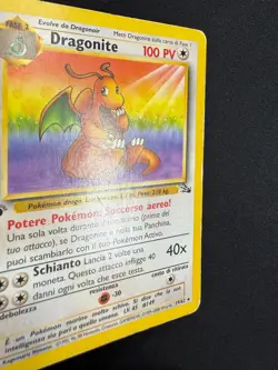 Pokemon Dragonite 19/62 Fossil Rara Prima Edizione Wizards ITA Carte Vintage - Image 3