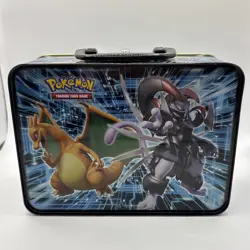 Pokemon TCG Collector Chest Tin Fall 2019 Charizard Mewtwo Lunchbox EMPTY - Image 5