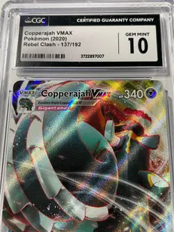 CGC 10 Copperajah VMAX 137/192 Pokemon TCG Ultra Rare Full Art Rebel Clash 2020 - Image 2