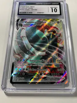 CGC 10 Copperajah VMAX 137/192 Pokemon TCG Ultra Rare Full Art Rebel Clash 2020 - Image 3