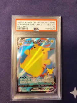Surfing Pikachu VMAX 009/025 Celebrations (25th) PSA 10 - Pokemon TCG - Image 1