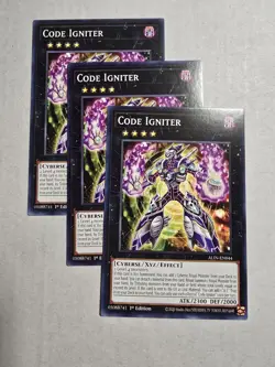 3x Code Igniter 1st Edition Common ALIN-EN044 Yu-Gi-Oh! - Image 1