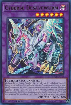 x3 Cyberse Desavewurm - MP24-EN195 - Ultra Rare - 1st Edition Yu-Gi-Oh! M/NM - Image 1