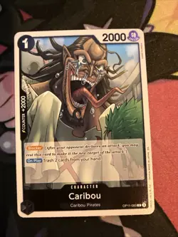 One Piece TCG A Fist Of Divine Speed Foil Caribou (083) - Image 1