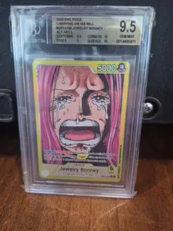 2025 One Piece Jewelry Bonney Leader Alt Art #OP13-100 BGS 9.5 - Image 1