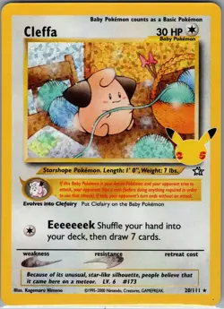 Cleffa 20/111 - Pokemon TCG Celebrations Classic Collection - Holo Rare (NM) - Image 1