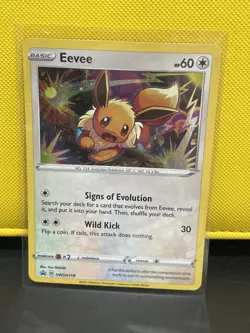 Eevee HOLO PROMO SWSH118 HOLO (NM) Black Star PROMO Pokemon Cards - Image 1
