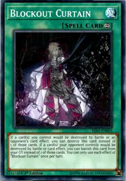 Blockout Curtain RIRA-EN065 Yu-Gi-Oh! Card Mint 1st Edition - Image 1