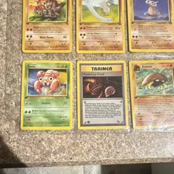 Pokemon Nintendo TCG 8-Card Vintage Lot Base Set/Fossil Tentacool Omanyte - Image 3