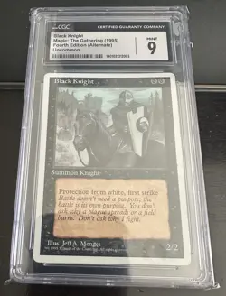MTG - Black Knight & White Knight- ALTERNATE 4th Edition CGC 9 Both Cards - Image 2