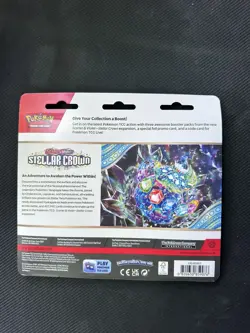 Pokemon Stellar Crown Latias 3 Pack Triple Blister - New And Sealed - Image 2