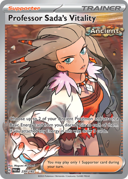 PROFESSOR SADA'S VITALITY 239/182 ULTRA RARE PARADOX RIFT POKEMON NEAR MINT - Image 1