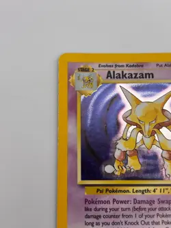 Pokemon Alakazam Holo Rare 1/102 Base Set Unlimited MP - Image 5