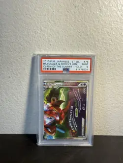Pokemon Japanese 1st Edition Rayquaza and Deoxys Clash of the Summit #75 PSA 9 - Image 1