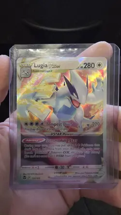 Pokemon TCG Lugia VSTAR Holo Silver Tempest 139/195 Near Mint - Image 1