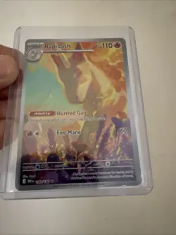 Pokemon Company Rapidash 189/182 SV10 Destined Rivals Holo IR EN 110HP - Image 1