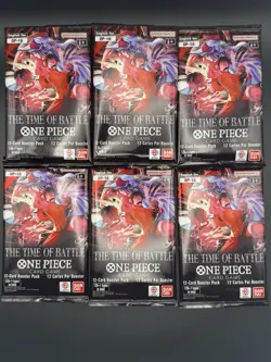 6 Packs Of OP-16 The Time of Battle One Piece TCG English Booster Packs - OP16 - Image 1
