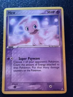 Pokemon Mew #111/110 (Non-Holo DVD Promo) 2006 EX Holon Phantoms NM/LP Condition - Image 1