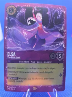 Elsa – The Fifth Spirit 6/P3 – Disney Lorcana Promo Holo Amethyst Rush SEALED - Image 1
