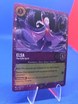 Elsa – The Fifth Spirit 6/P3 – Disney Lorcana Promo Holo Amethyst Rush SEALED - Image 2