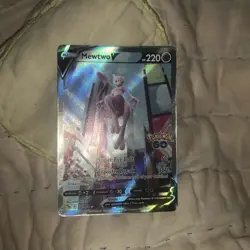 Mewtwo V 072/078 Pokemon GO Full Art Holo Ultra Rare Card English 220 HP - Image 1
