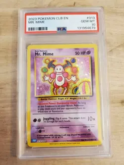 Pokemon PSA 10 Mr Mime Classic Holo CLB 013 Rare Card Low Pop - Image 1