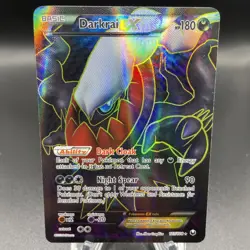 Pokemon Darkrai EX Dark Explorers 107/108 Light Play LP Full Art - Image 1
