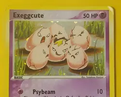 FireRed LeafGreen Reverse Holo Exeggcute HP Pokemon Card 33/112 Tomokazu Kamiya - Image 4