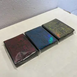 3 X 70 Prismatic God Box Card Sleeves YU-GI-OH Konami Ra Obelisk Slifer - Sealed - Image 2