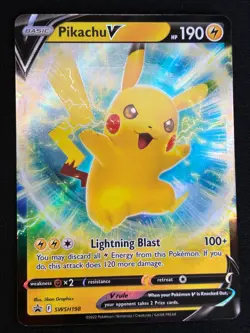 Pokemon TCG | Pikachu V SWSH: Sword & Shield Promo Cards SWSH198 | Promo - Image 1